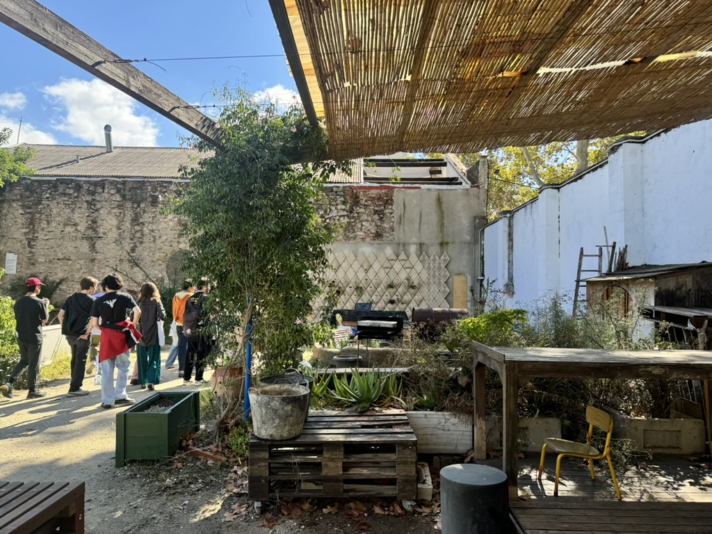 MDEF students at bioma community garden