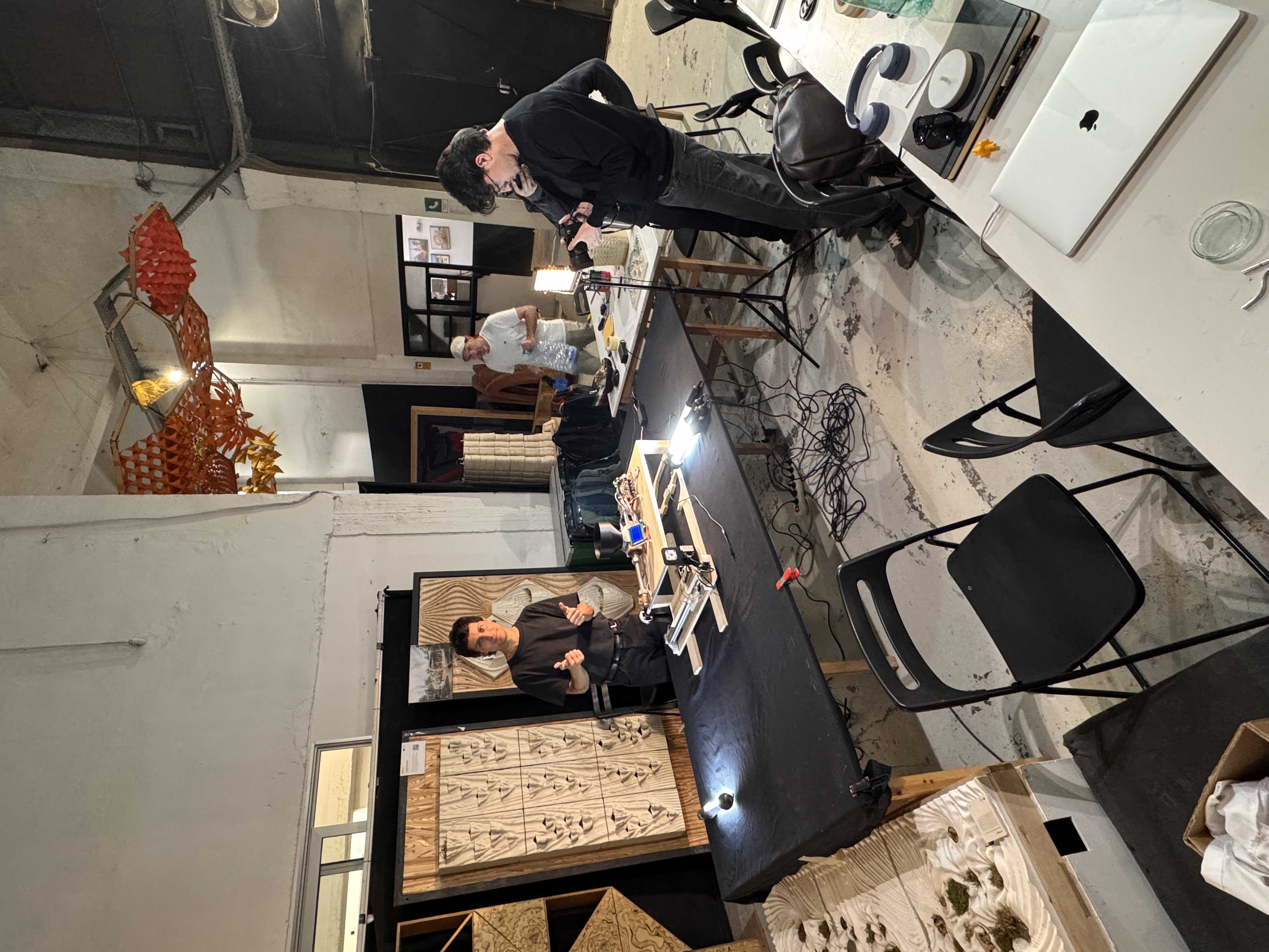 Shooting behind the scenes